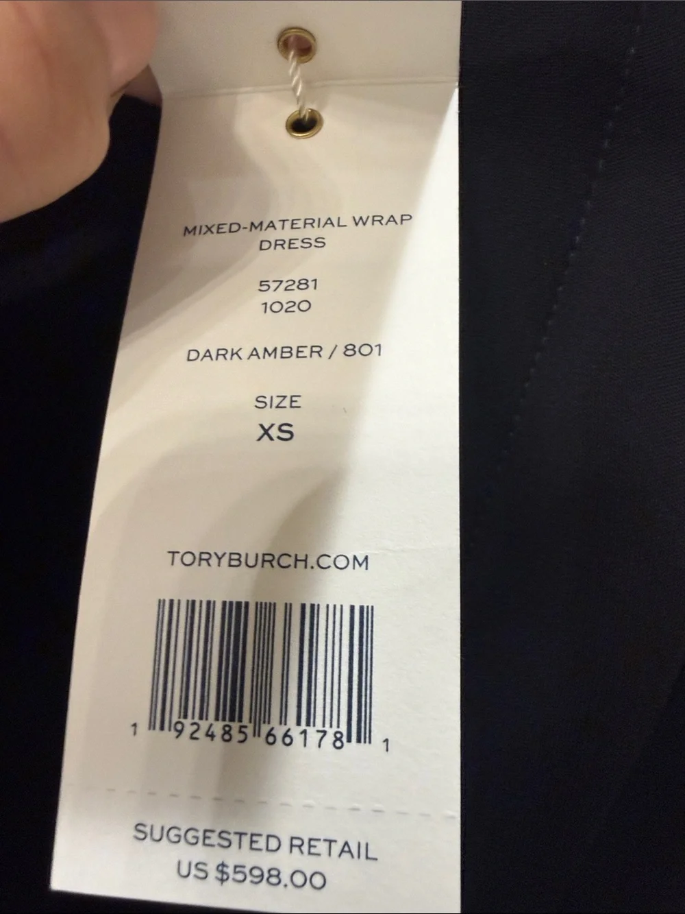 Tory Burch Black and Rust Wrap Maxi Dress